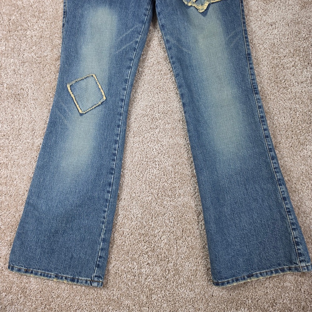 Luella for Target Jeans Low Rise Y2K Patchwork Heart Bootcut Flare Denim - Picture 4 of 10